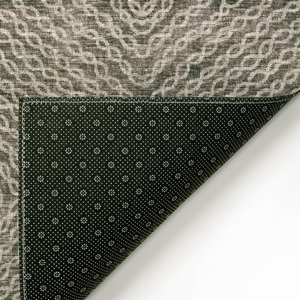 Bravado Mocha Transitional Geometric 10' x 14' Area Rug Mocha ABV33