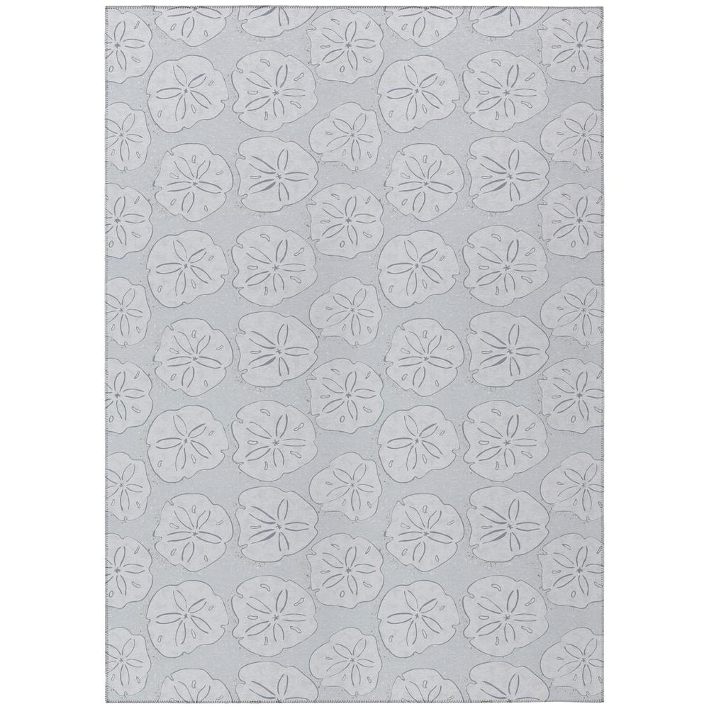 Indoor/Outdoor Surfside ASR40 Gray Washable 5' x 7'6" Rug