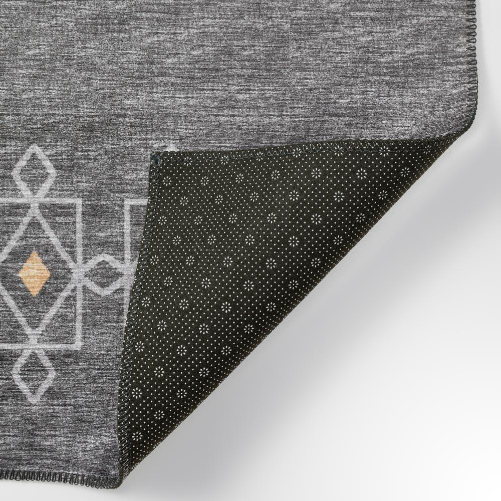 Yuma Gray Transitional Southwest 10' x 14' Area Rug Gray AYU33