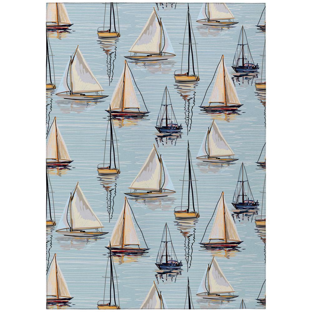 Indoor/Outdoor Harpswell AHP38 Shoreline Washable 5' x 7'6" Rug