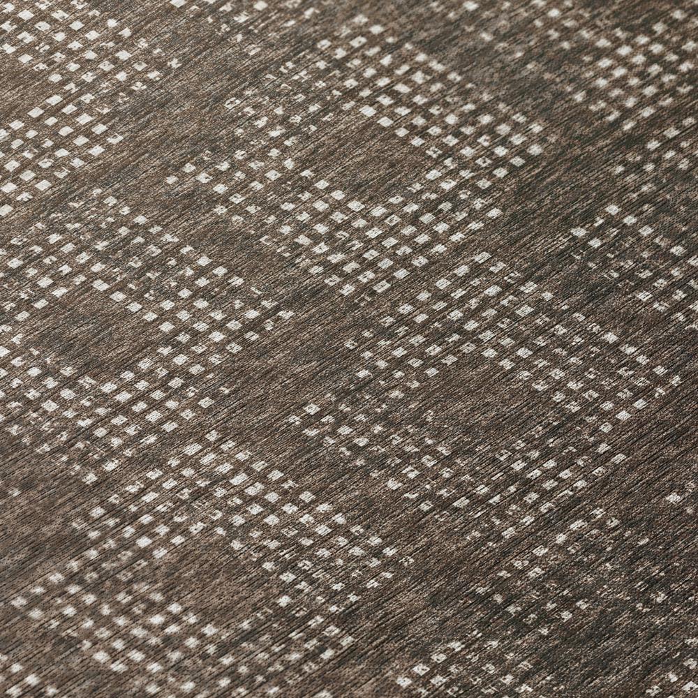 Eleanor Brown Contemporary Geometric 10' x 14' Area Rug Brown AER31