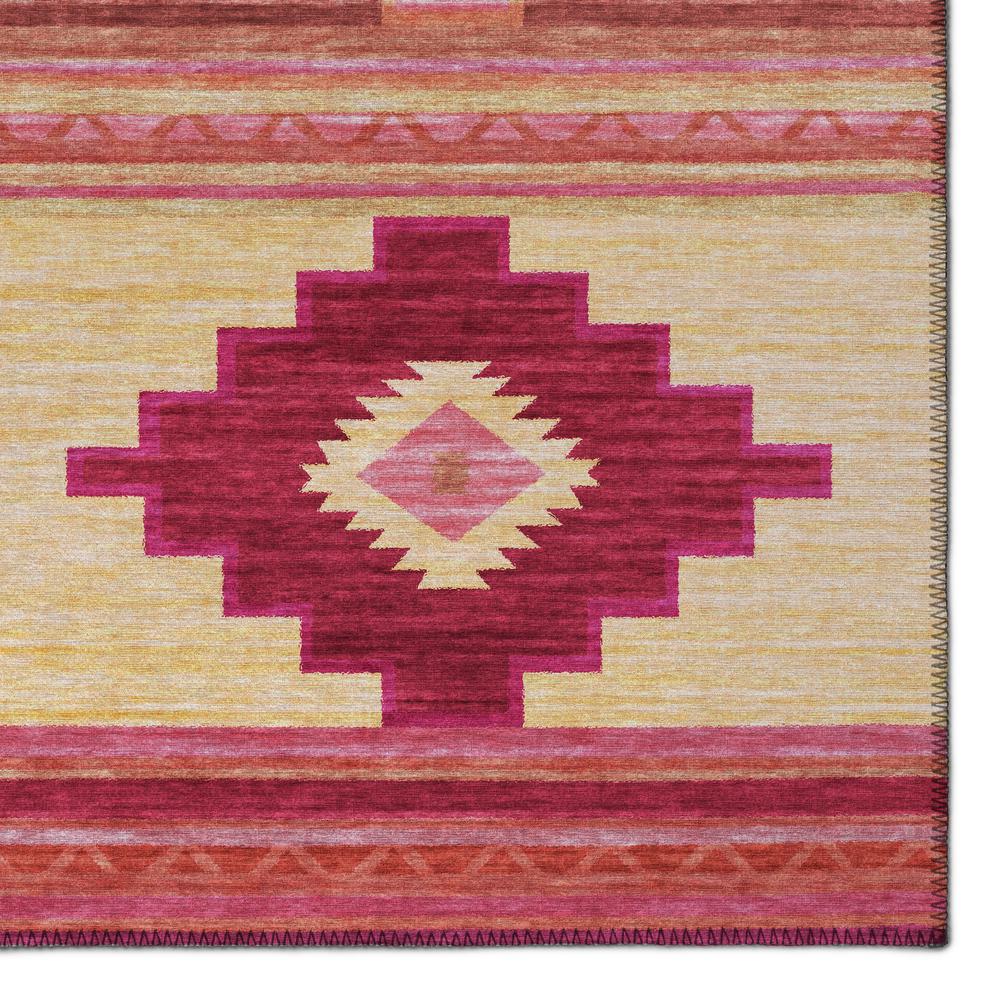 Indoor/Outdoor Sonora ASO31 Pink Washable 2'3" x 7'6" Runner Rug