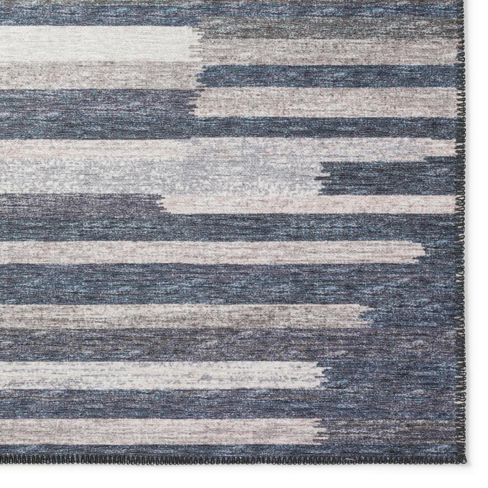 Yuma Gray Transitional Striped 10' x 14' Area Rug Gray AYU38
