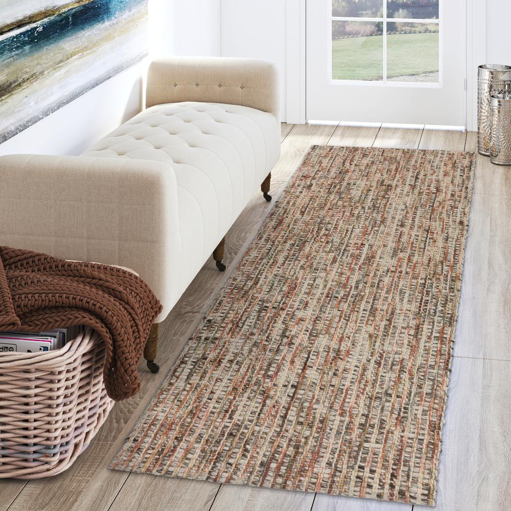 Addison Harrison Autumn Casual Natural Wool 2’3" x 7’6" Runner Rug