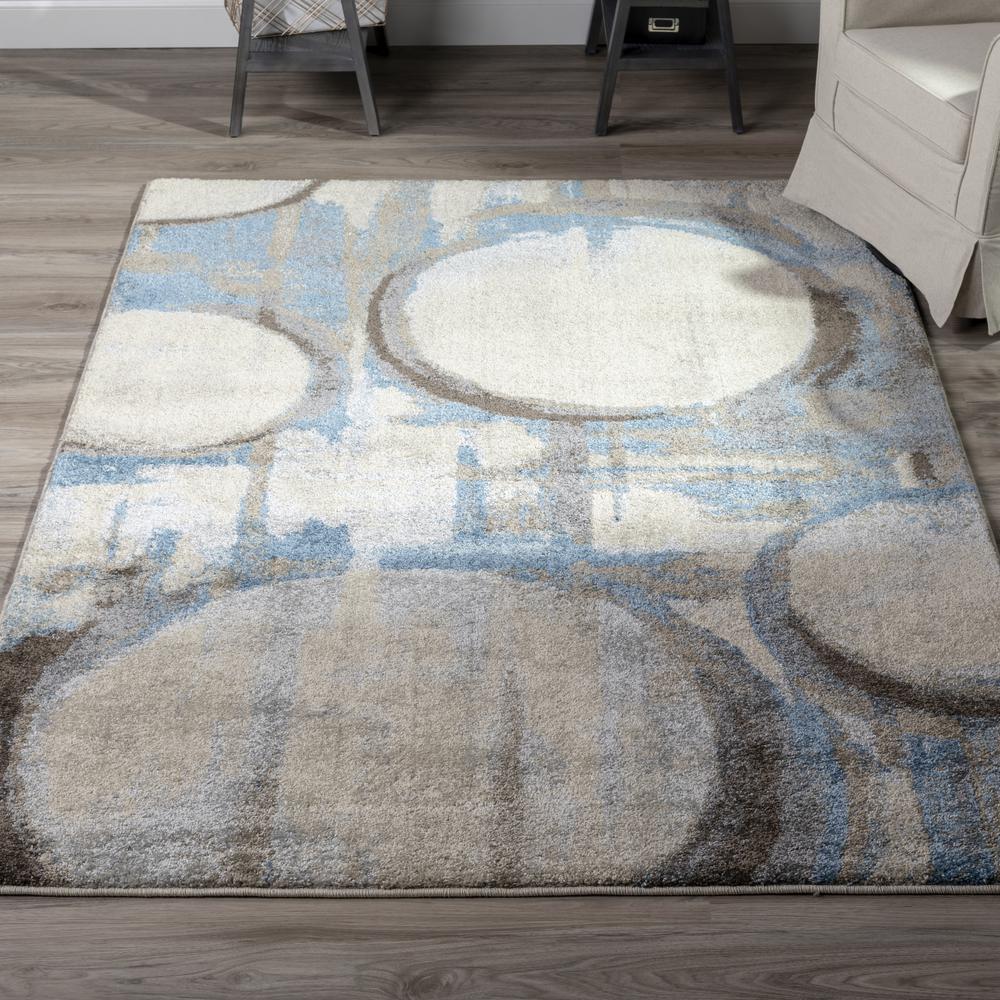 Plano 39 Blue 7'10"X10'7", Area Rug