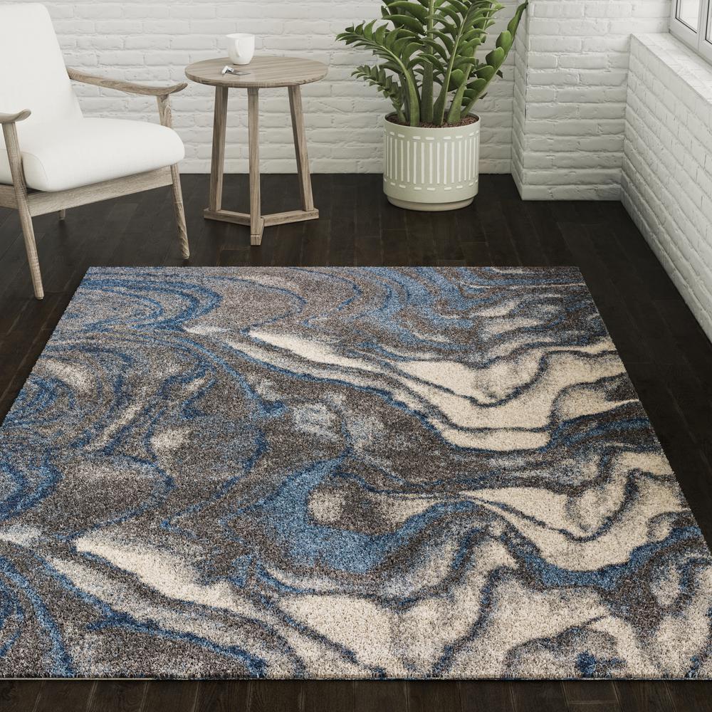 Barkley ABK35GR8X10 Blue, Area Rug