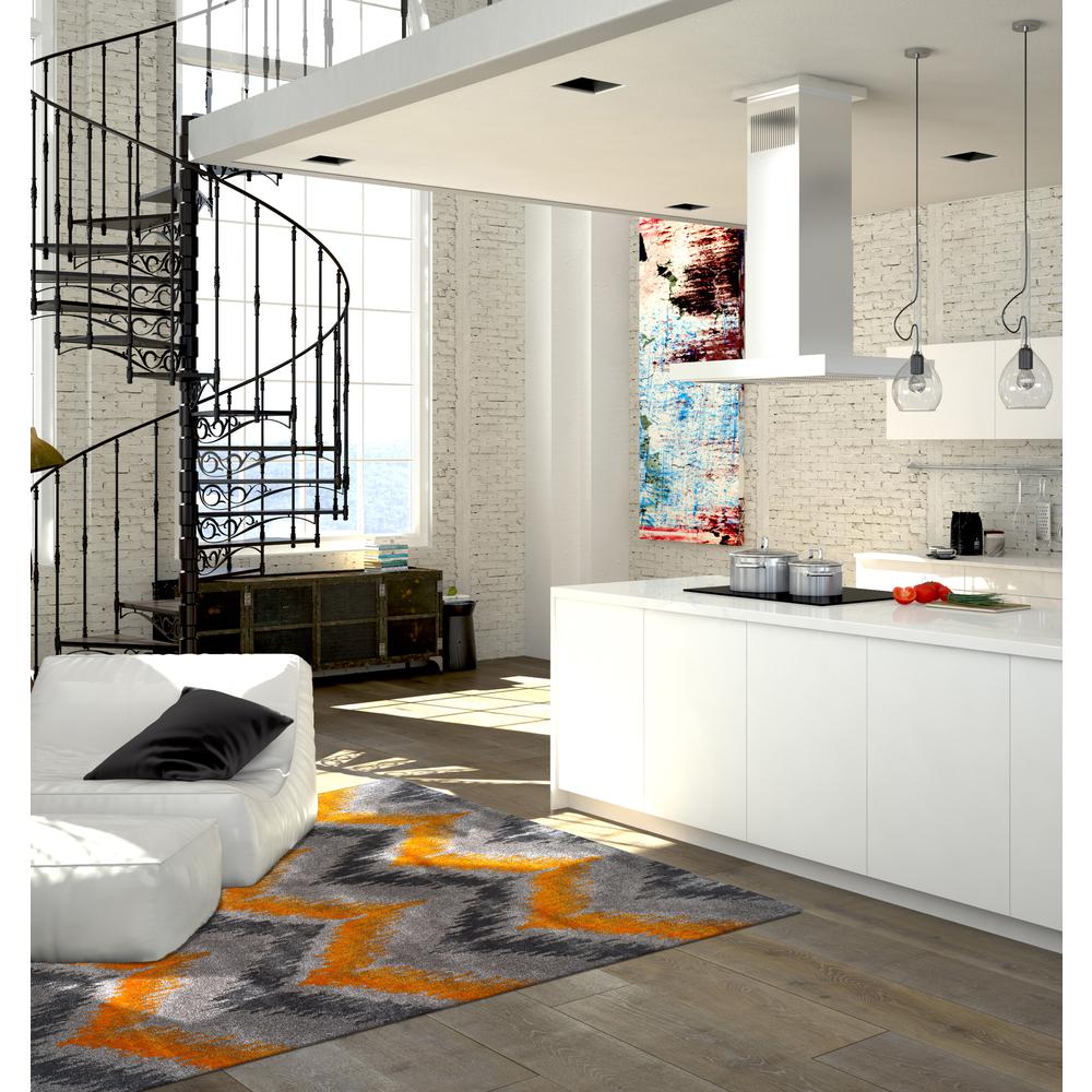 Bria 38 Orange 3'3"X5'1", Area Rug