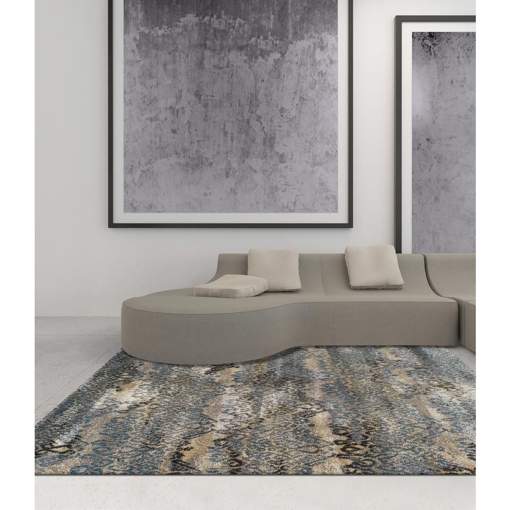 Bria 34 Blue 5'3"X7'7", Area Rug