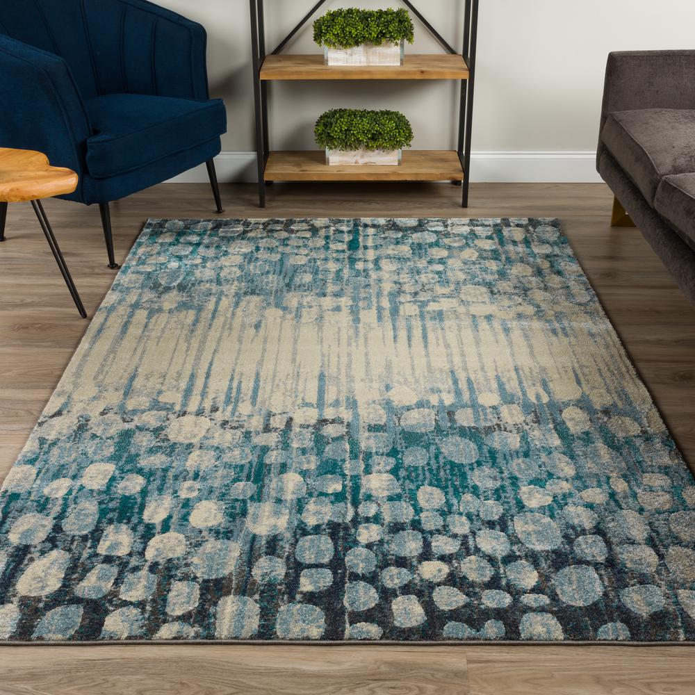 Atlas 33 Blue 7'10"X10'7", Area Rug