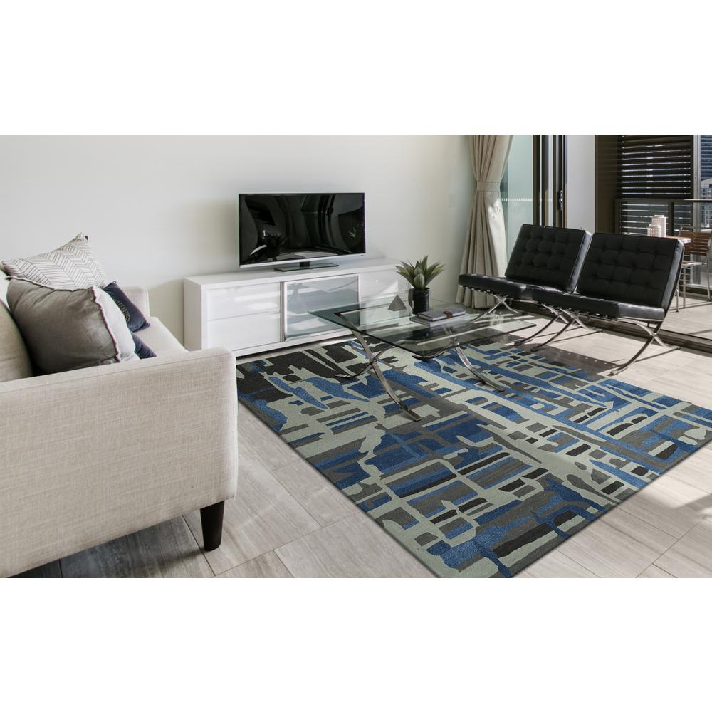 Zenith 14 Gray 5'X7'6", Area Rug