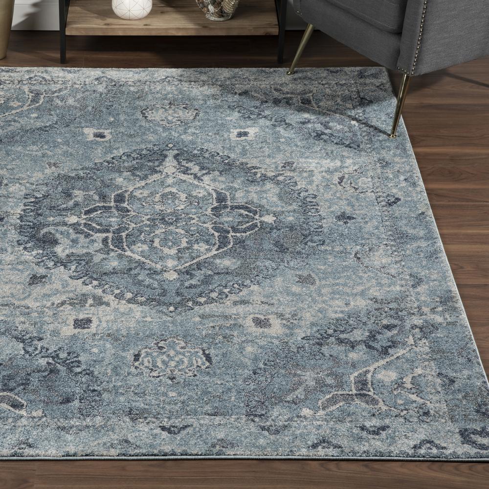 Wellington 39 Blue 7'10"X10'7", Area Rug