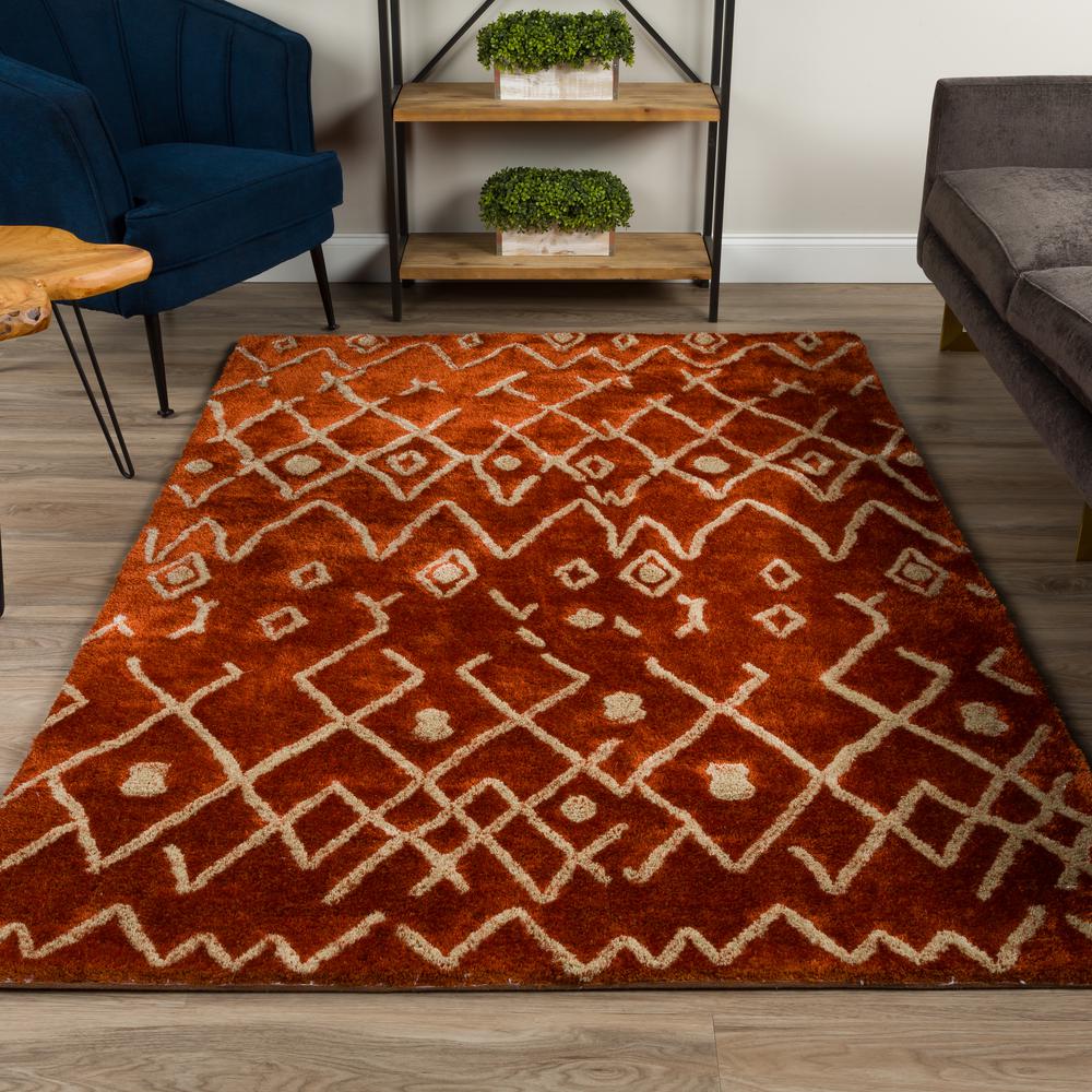 Calabar 42 Rust 8'X10', Area Rug