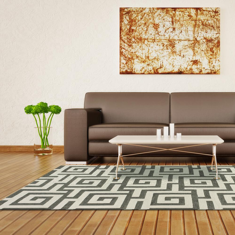 Optics 30 Steel 8'X10', Area Rug