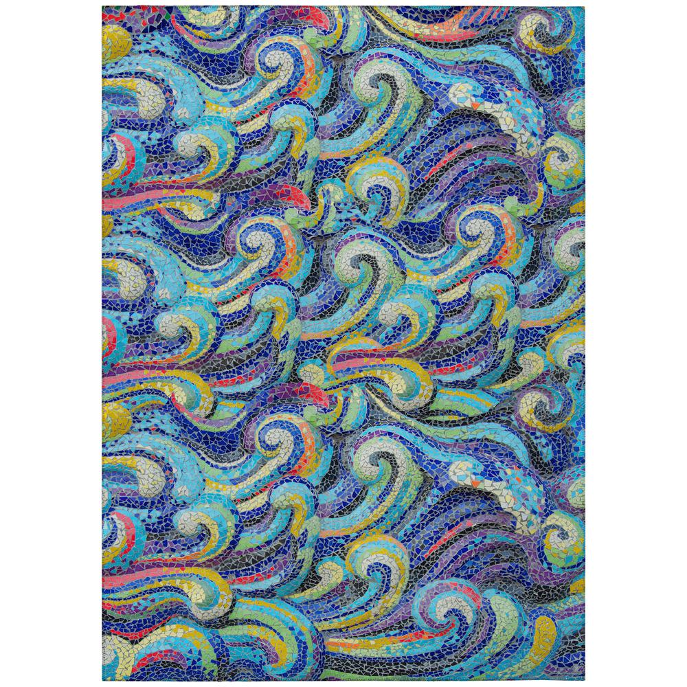 Indoor/Outdoor Surfside ASR44 Ocean Washable 8' x 10' Rug