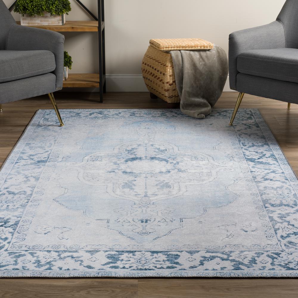 Kensington AKE36SK8X10 Blue, Area Rug