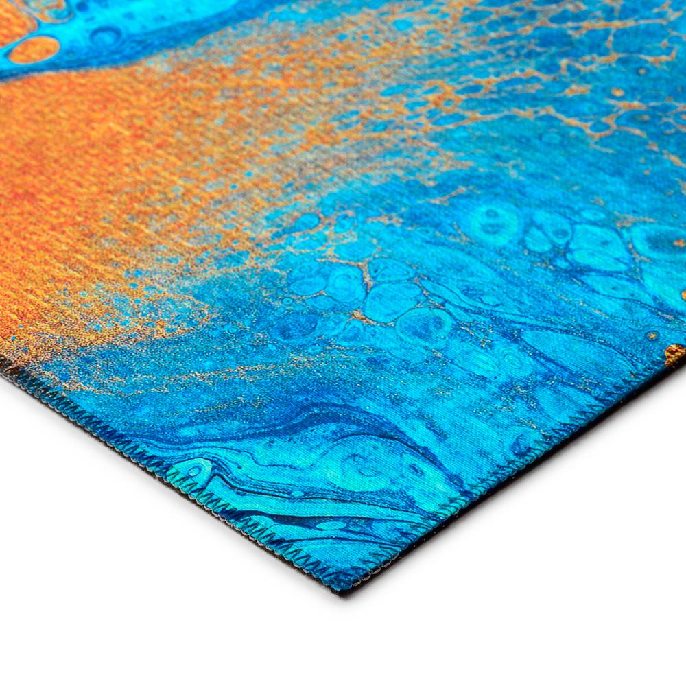 Karina Cobalt Modern Abstract 9' x 12' Area Rug Cobalt AKC38