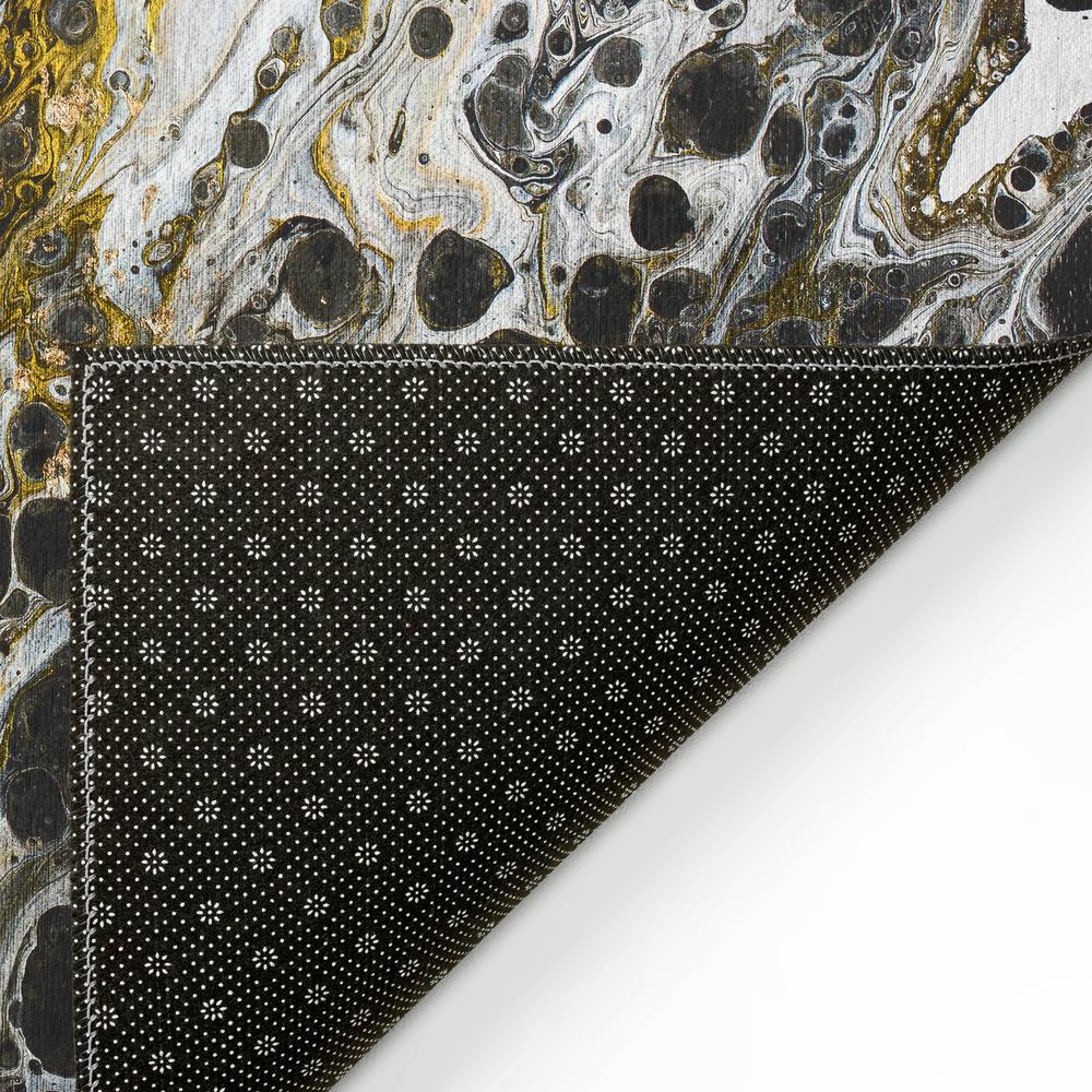 Karina Midnight Modern Abstract 9' x 12' Area Rug Midnight AKC43