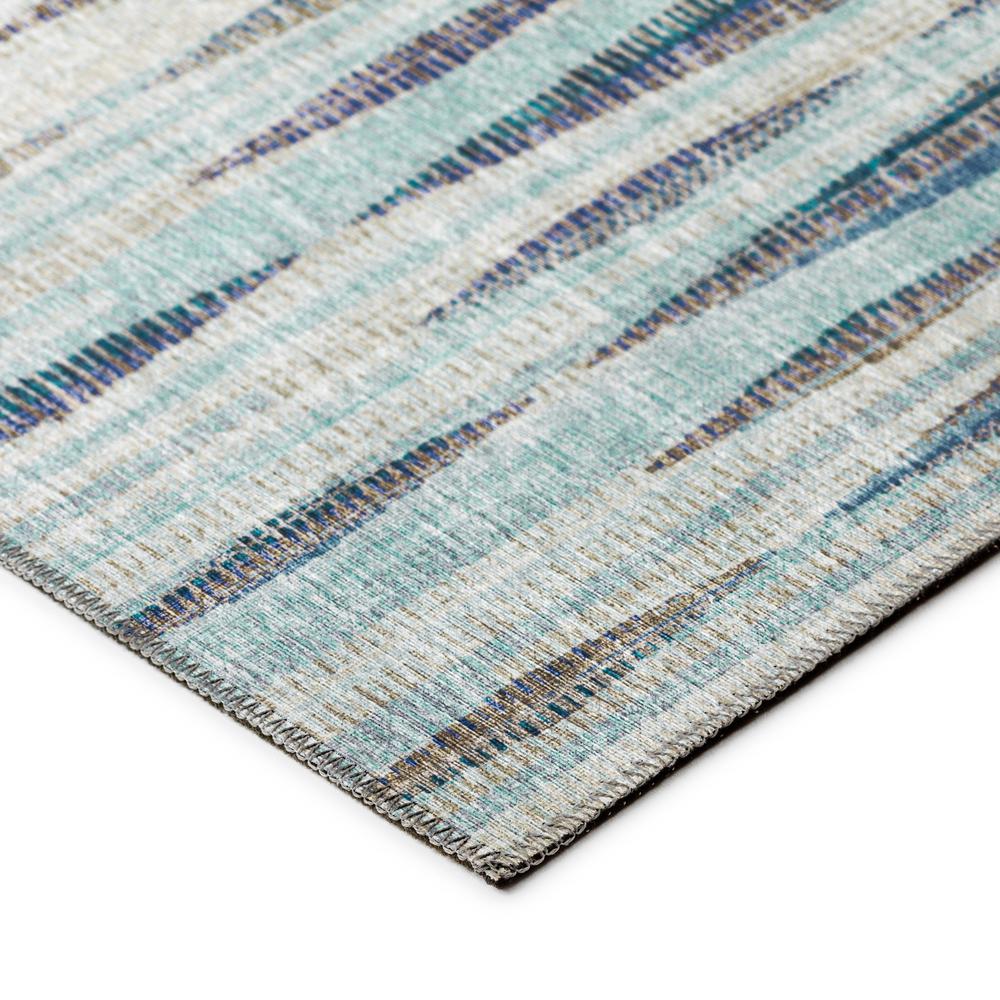 Waverly Ocean Contemporary Striped 9' x 12' Area Rug Ocean AWA31