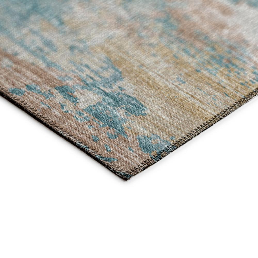 Indoor/Outdoor Accord AAC34 Teal Washable 3' x 5' Rug