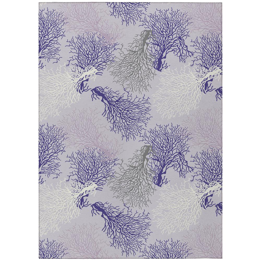 Indoor/Outdoor Surfside ASR33 Purple Washable 8' x 10' Rug