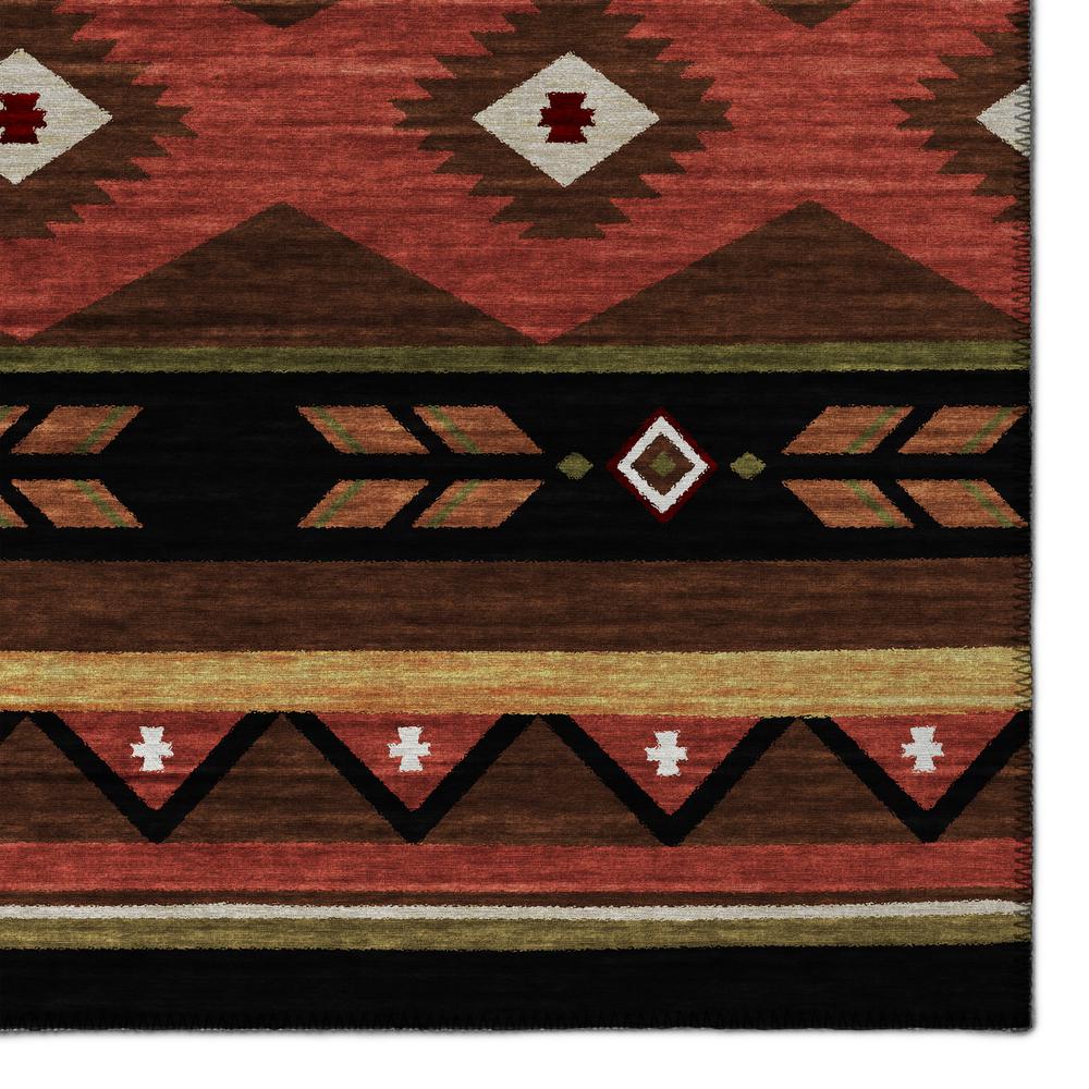 Indoor/Outdoor Sonora ASO33 Brown Washable 3' x 5' Rug