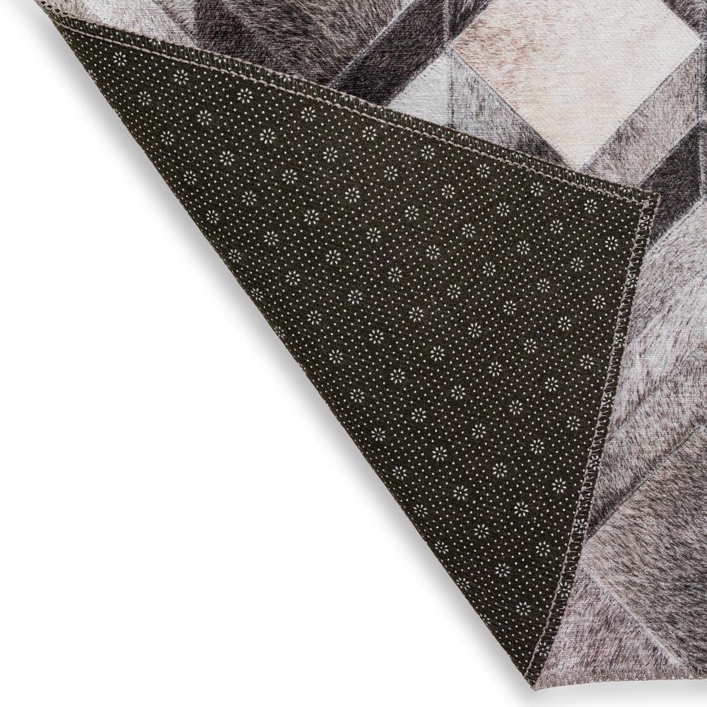 Laredo Gray Animal Patchwork 9' x 12' Area Rug Gray ALR35