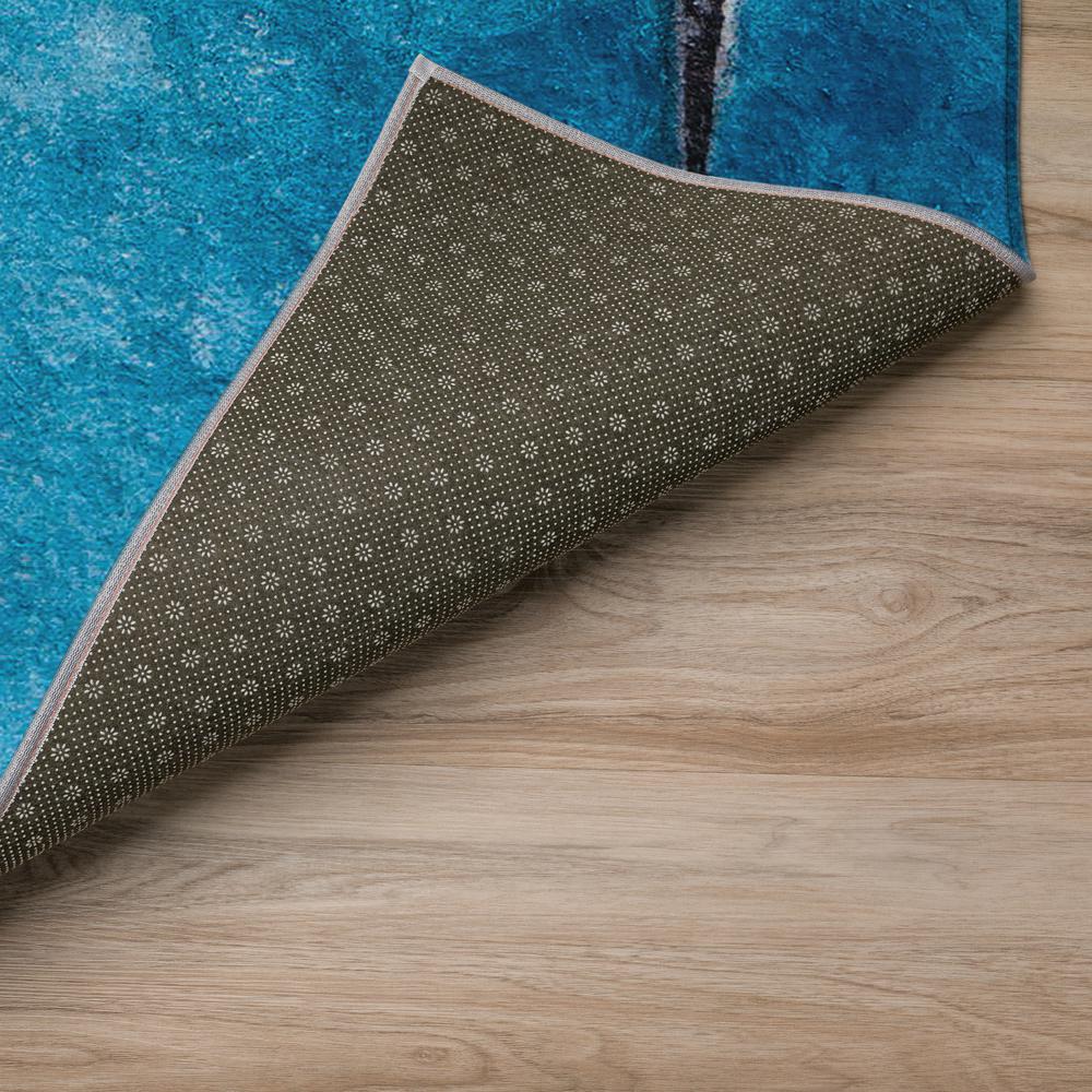 Indoor/Outdoor Cozy Winter ACW39 Blue Washable 3' x 5' Rug