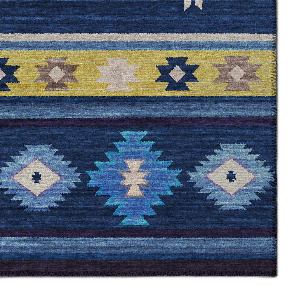 Indoor/Outdoor Sonora ASO34 Blue Washable 3' x 5' Rug