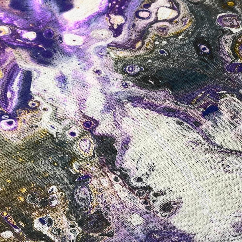 Karina Amethyst Modern Abstract 9' x 12' Area Rug Amethyst AKC37