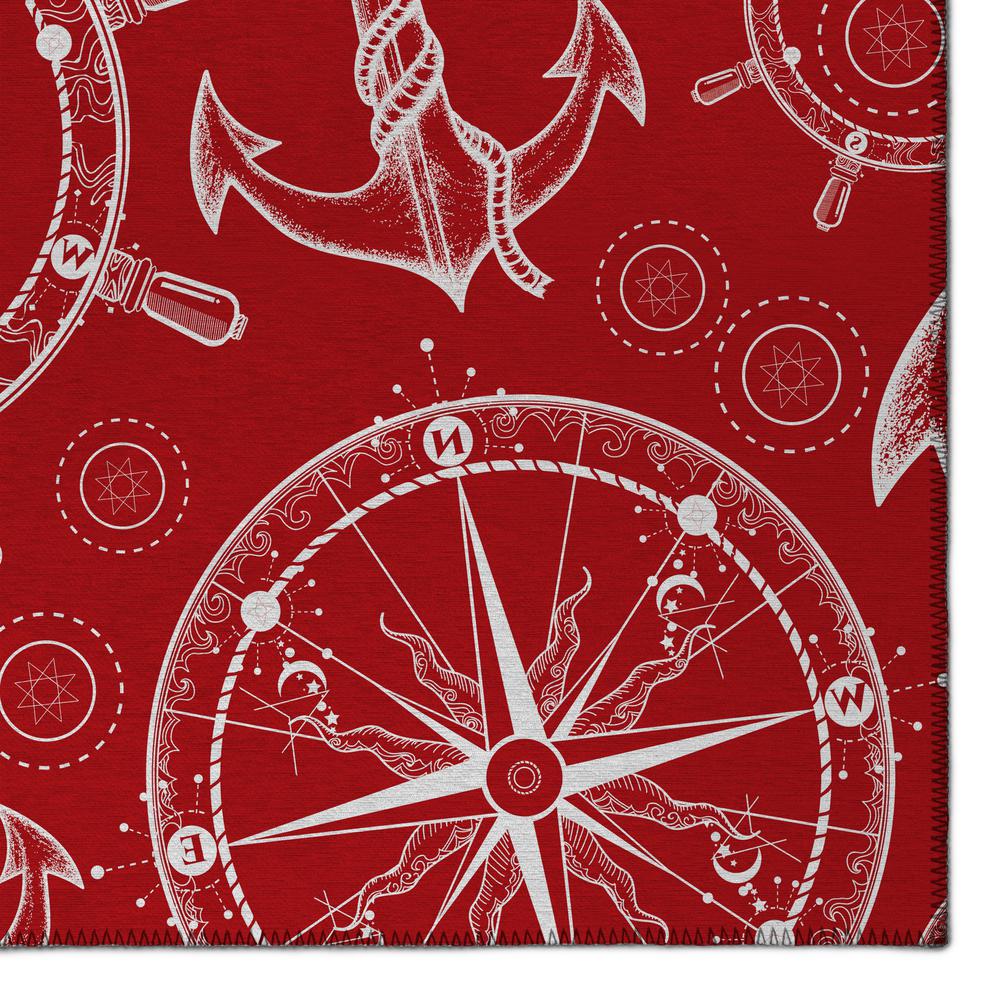 Indoor/Outdoor Harpswell AHP39 Ruby Washable 3' x 5' Rug