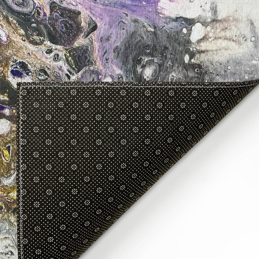 Karina Amethyst Modern Abstract 9' x 12' Area Rug Amethyst AKC37