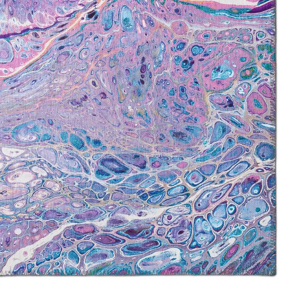 Karina Periwinkle Modern Abstract 9' x 12' Area Rug Periwinkle AKC49