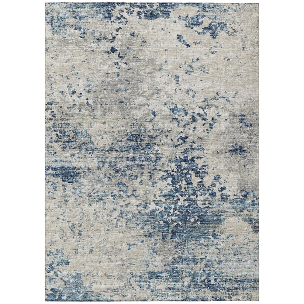 Indoor/Outdoor Accord AAC35 Blue Washable 8' x 10' Rug