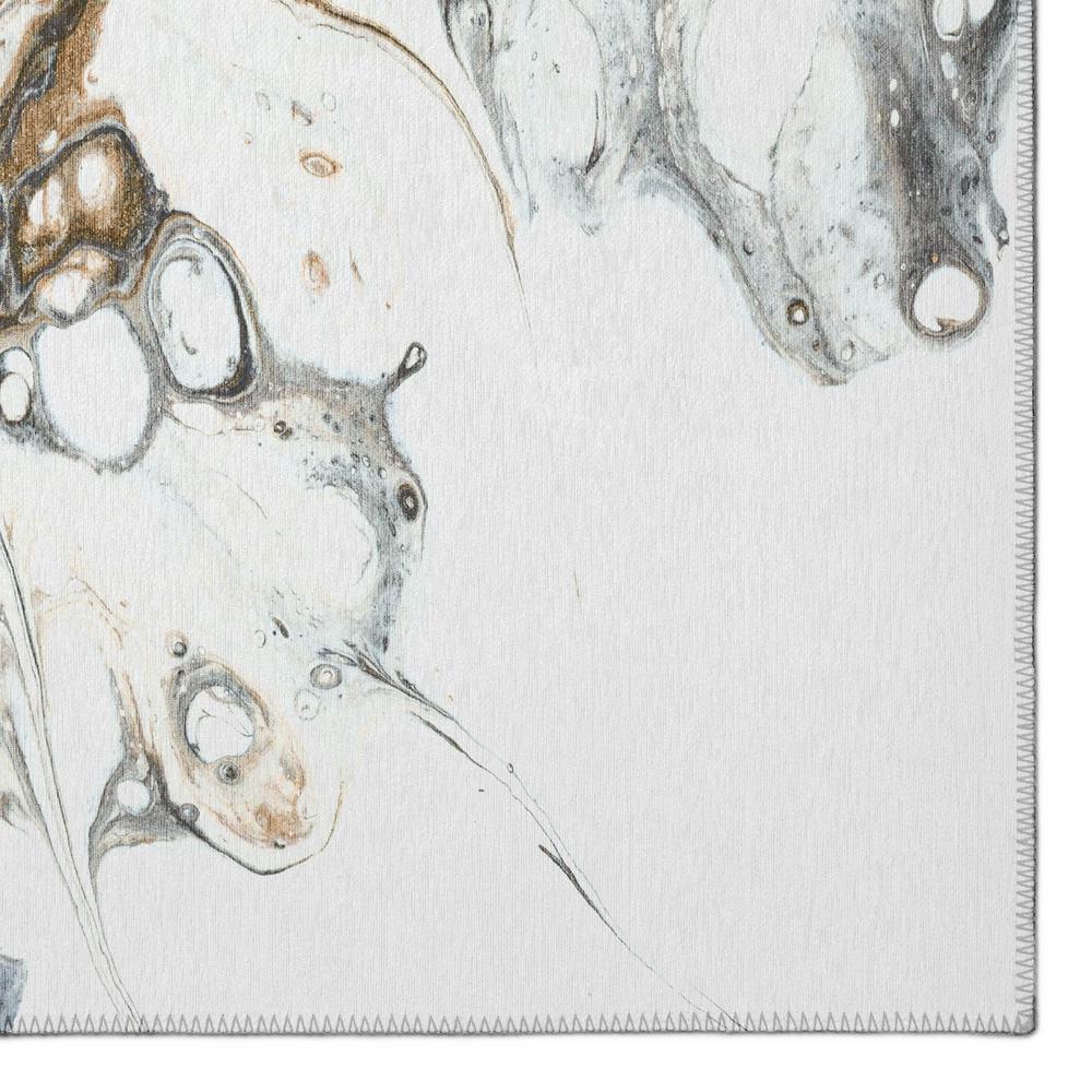 Karina Smoke Modern Abstract 3' x 5' Area Rug Smoke AKC41