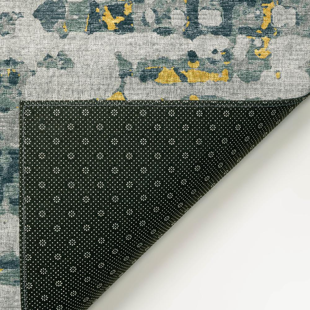 Bravado Gilded Contemporary Abstract 3' x 5' Area Rug Gilded ABV35