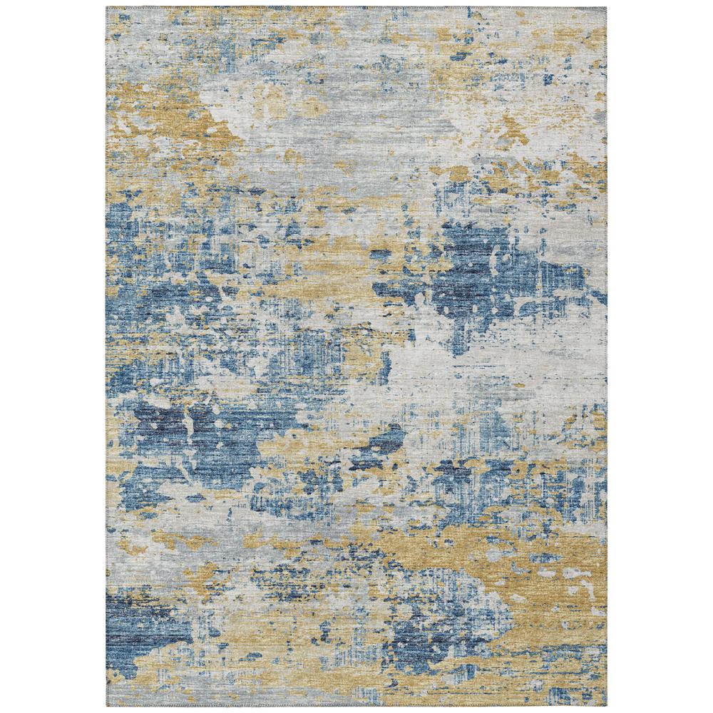 Indoor/Outdoor Accord AAC34 Blue Washable 9' x 12' Rug