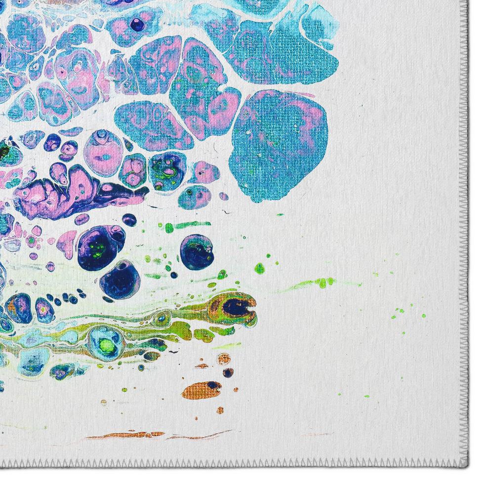 Karina Mermaid Modern Abstract 3' x 5' Area Rug Mermaid AKC50