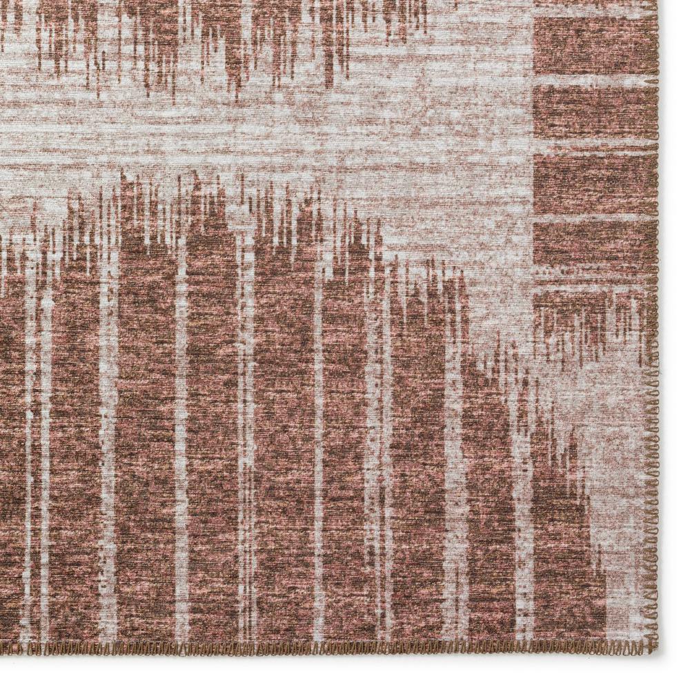 Yuma Brown Contemporary Circles 3' x 5' Area Rug Brown AYU43