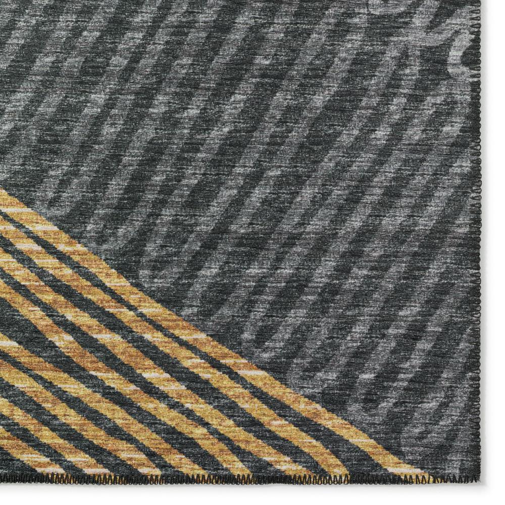 Yuma Gray Transitional Abstract 3' x 5' Area Rug Gray AYU41