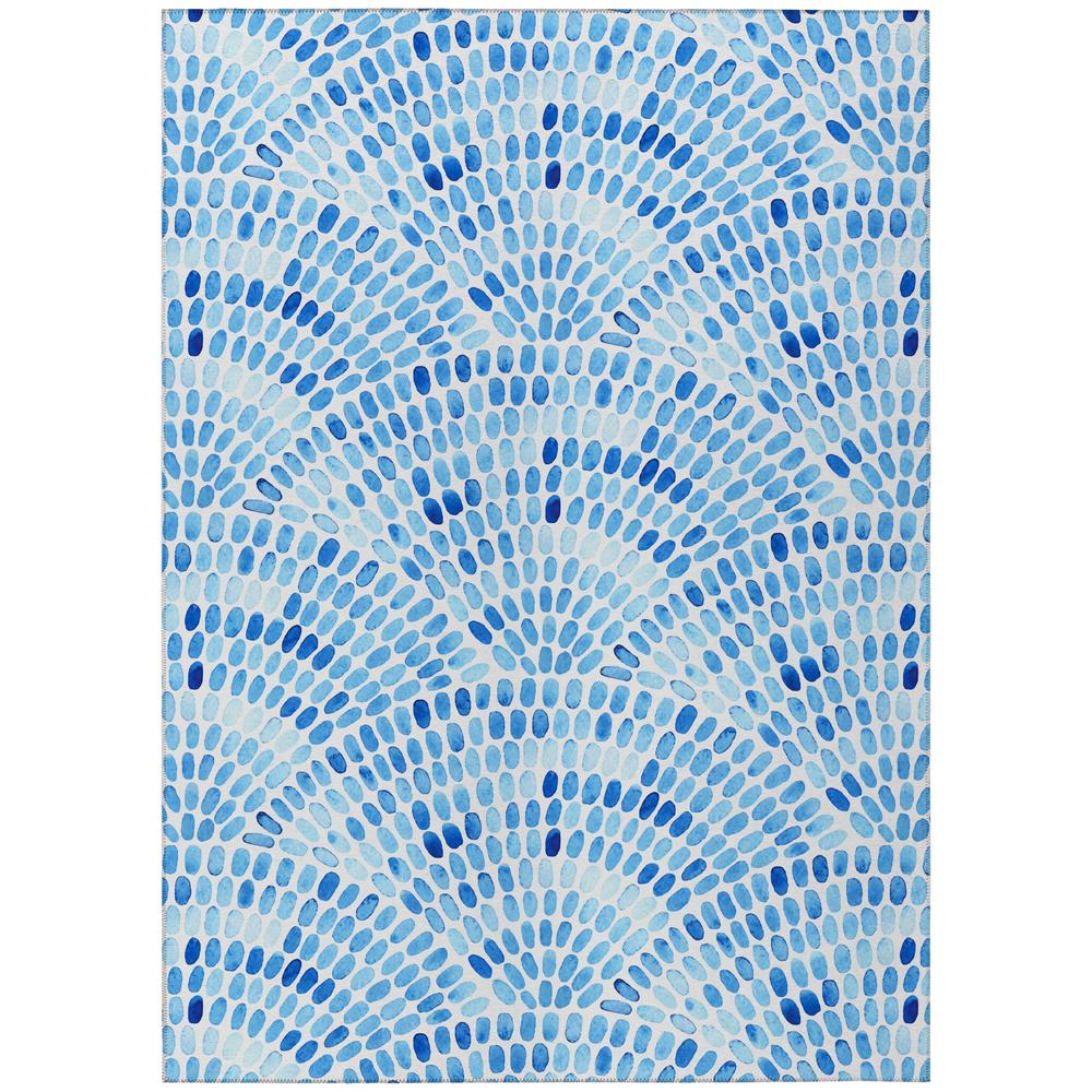 Indoor/Outdoor Surfside ASR37 Blue Washable 9' x 12' Rug