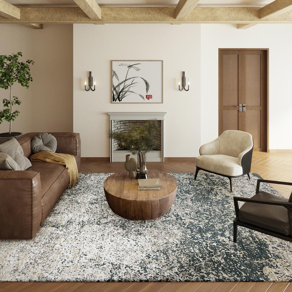 Rylee Gray Transitional Abstract 8' x 10' Area Rug Gray ARY33