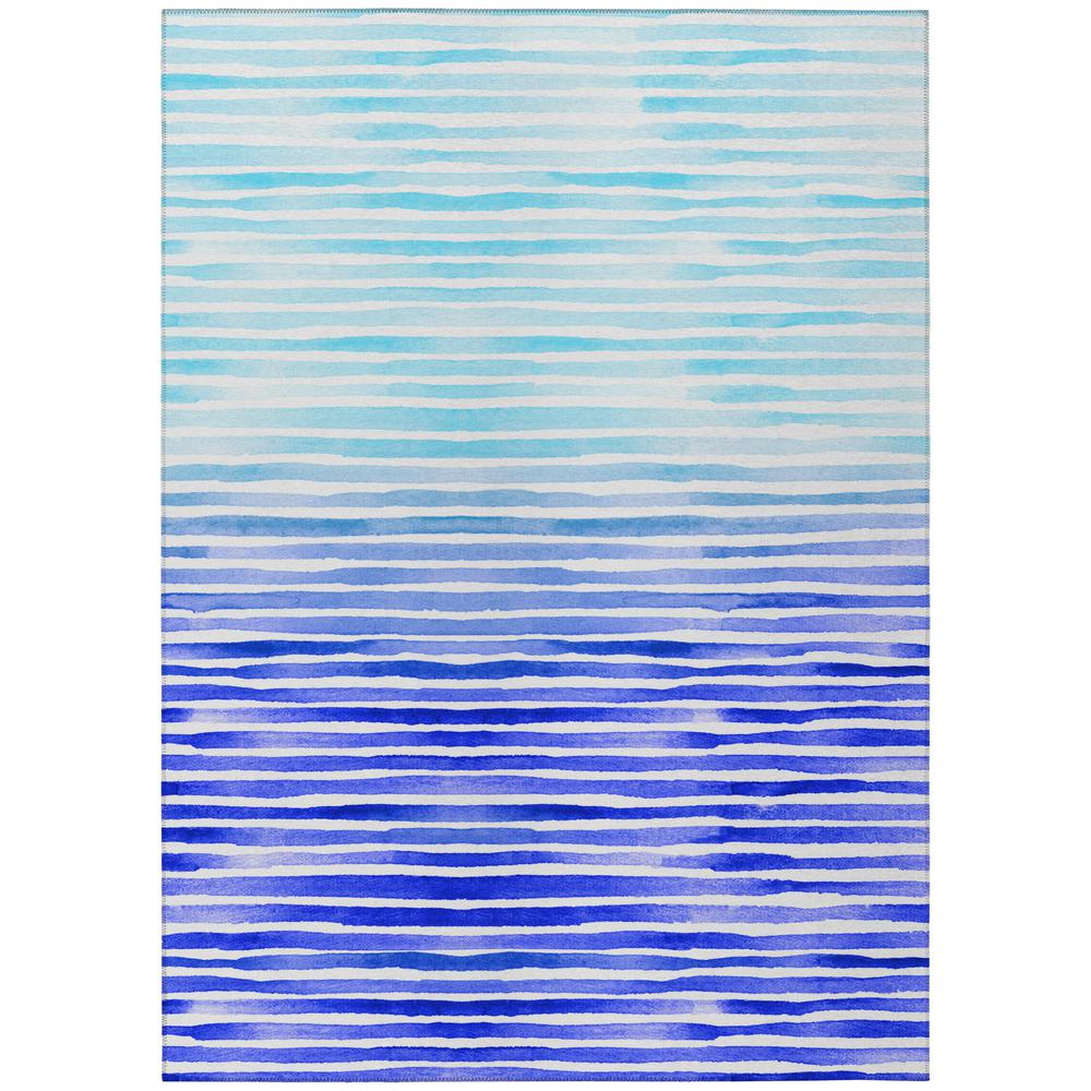 Indoor/Outdoor Surfside ASR38 Blue Washable 9' x 12' Rug