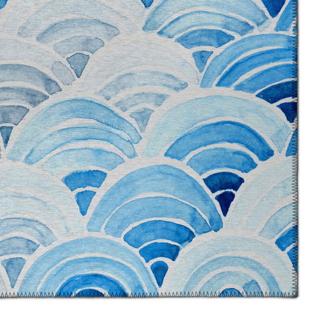 Indoor/Outdoor Surfside ASR35 Blue Washable 5' x 7'6" Rug