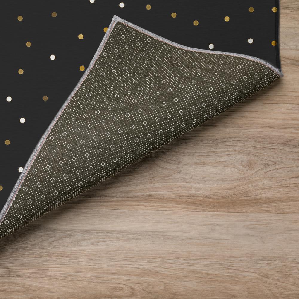 Indoor/Outdoor Cozy Winter ACW41 Black Washable 5' x 7'6" Rug