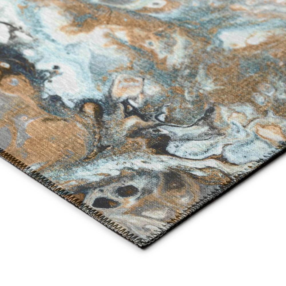 Karina Smoke Modern Abstract 3' x 5' Area Rug Smoke AKC41