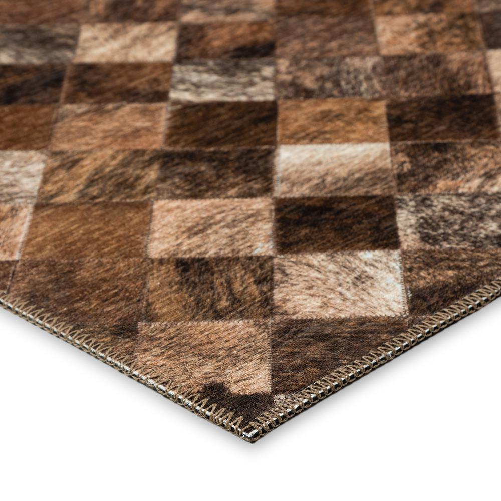 Laredo Brown Animal Patchwork 5' x 7'6" Area Rug Brown ALR32