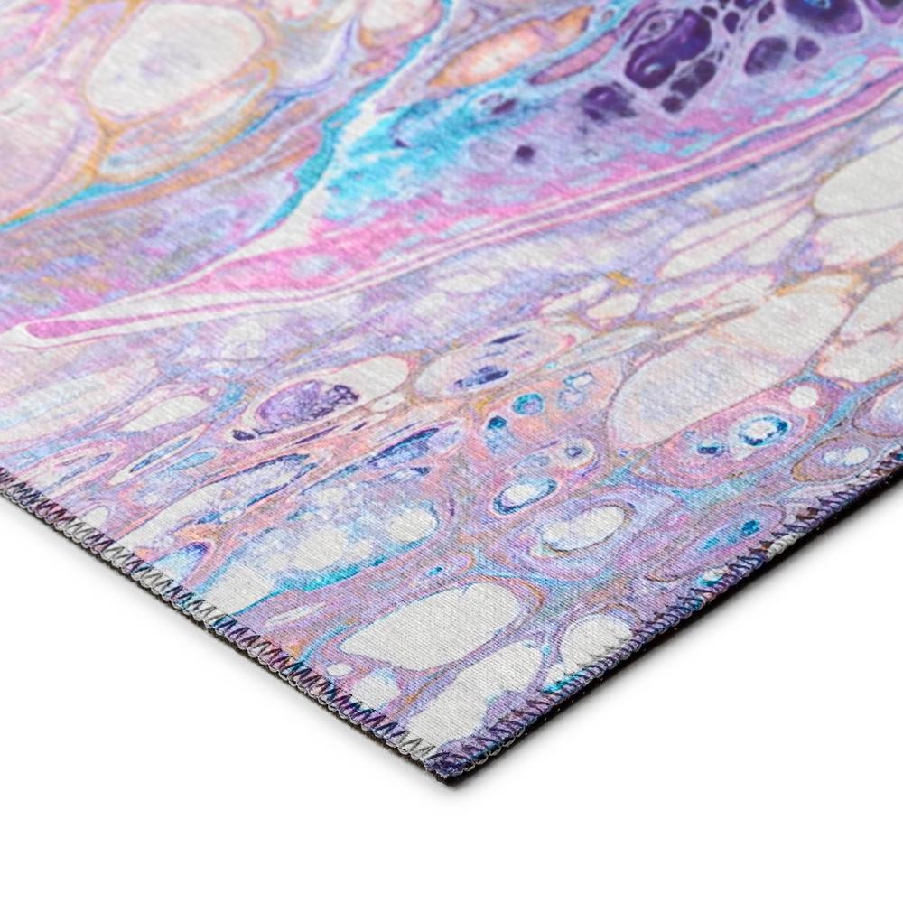 Karina Periwinkle Modern Abstract 5' x 7'6" Area Rug Periwinkle AKC49
