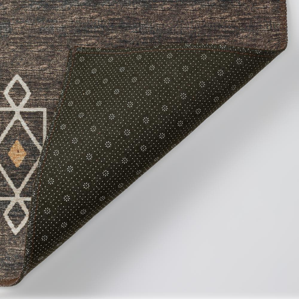 Yuma Brown Transitional Southwest 5' x 7'6" Area Rug Brown AYU33