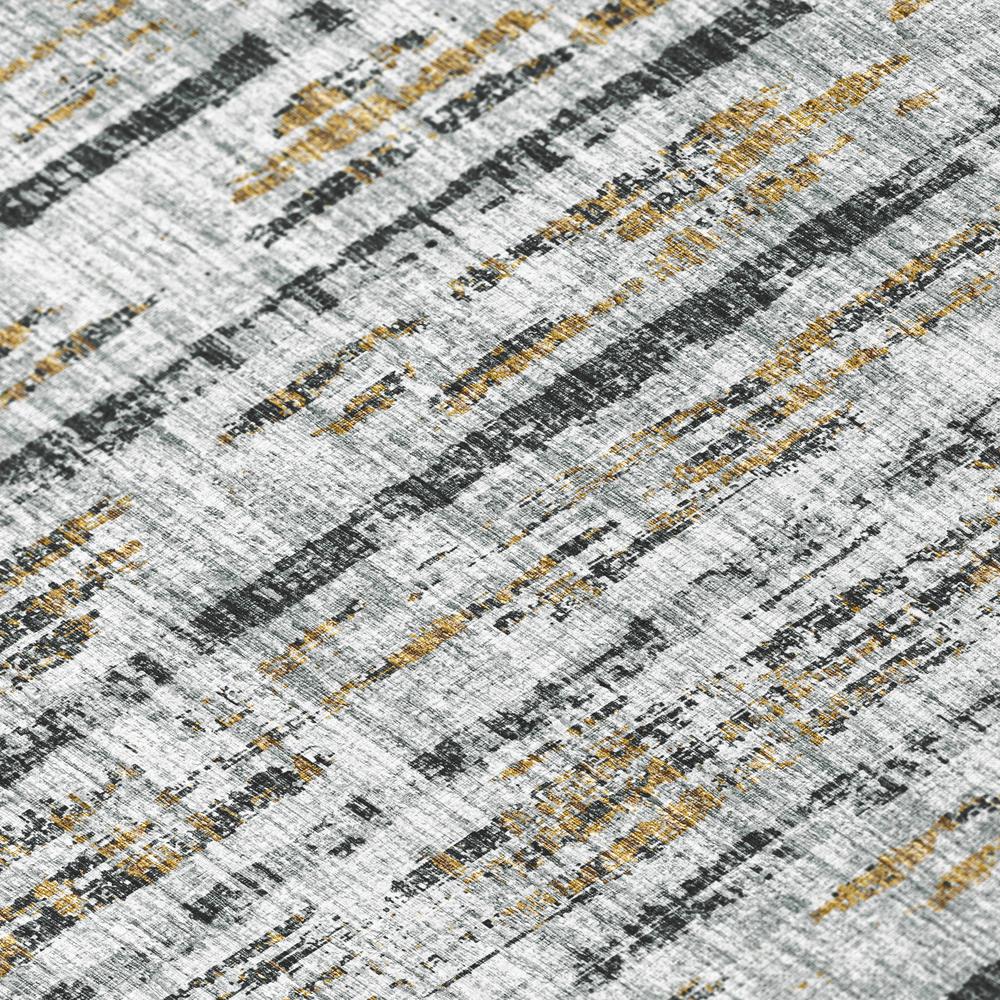 Rylee Silver Transitional Abstract 5' x 7'6" Area Rug Silver ARY36