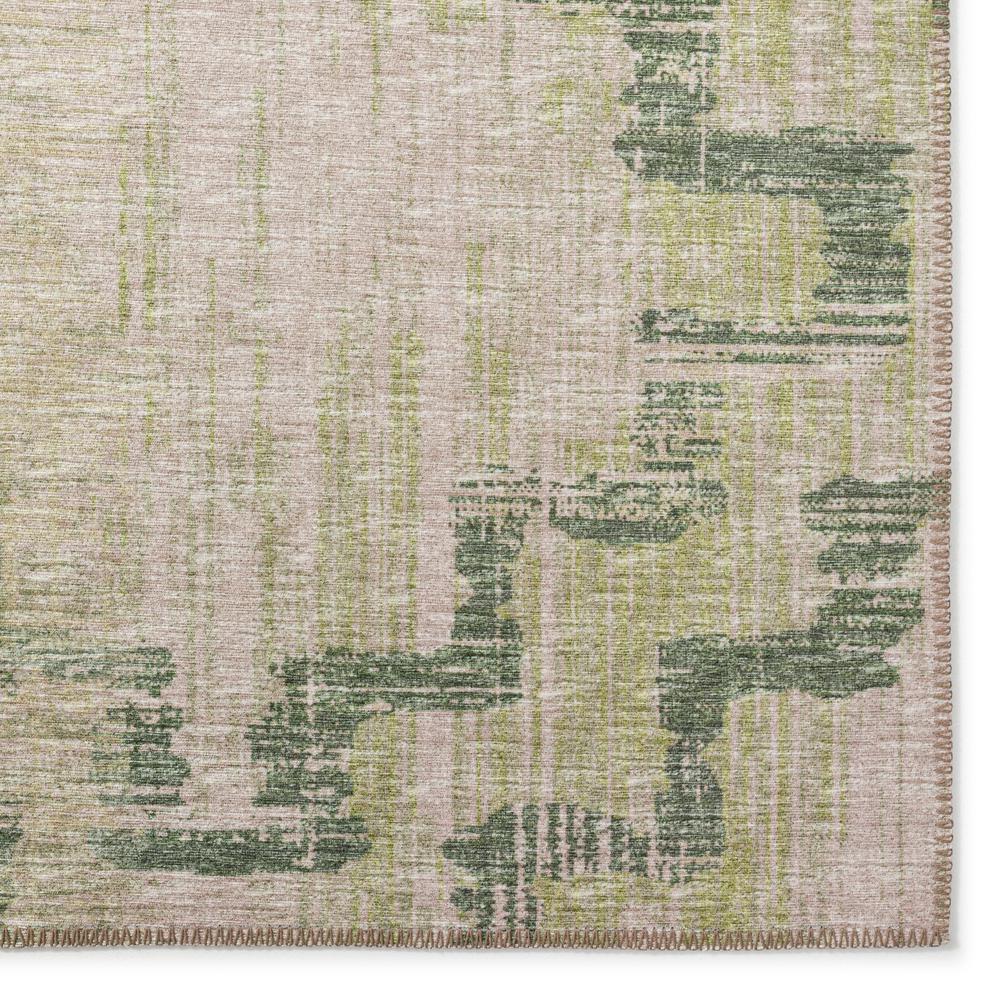 Yuma Green Transitional Trellis 5' x 7'6" Area Rug Green AYU45